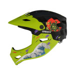 Kask Kamikaze RONIN Wave Green fullface na hulajnogę / MTB / rower