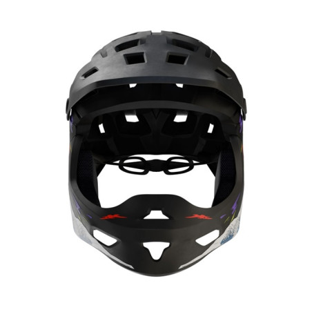 Kask Kamikaze RONIN Wave Black fullface na hulajnogę / MTB / rower