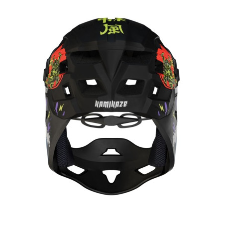 Kask Kamikaze RONIN Wave Black fullface na hulajnogę / MTB / rower
