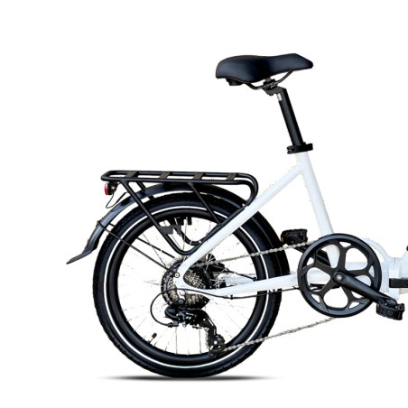 Rower elektryczny składany Barton E-Fold White 20"
