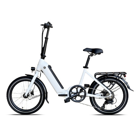 Rower elektryczny składany Barton E-Fold White 20"