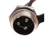 Port ładowania GX16 3-pin męskie + zatyczka
