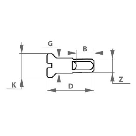 Nypel M3/5/14mm mosiężny niklowany SM MINI