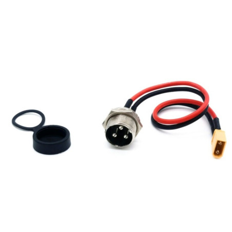 Port ładowania GX16 3-pin męskie + zatyczka