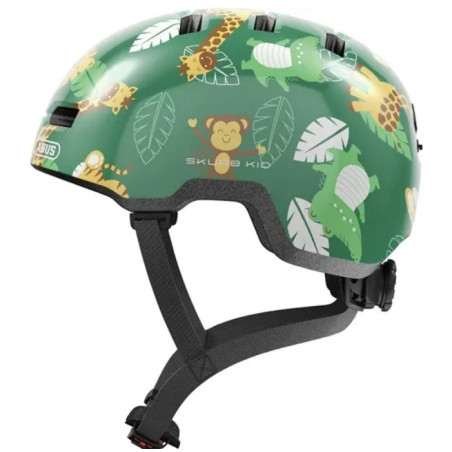 Kask rowerowy dziecięcy Abus Skrub Kid Green Jungle