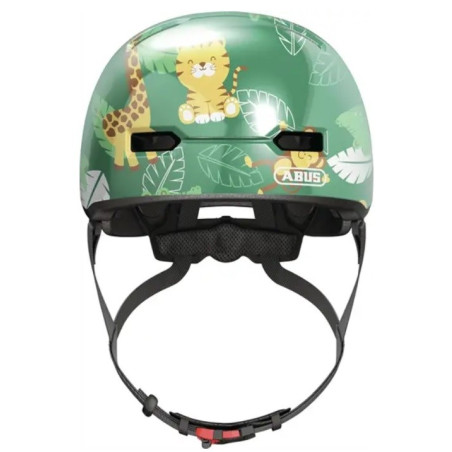Kask rowerowy dziecięcy Abus Skrub Kid Green Jungle