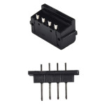 Piny płaskie do baterii w obudowie Hailong / 4-pin