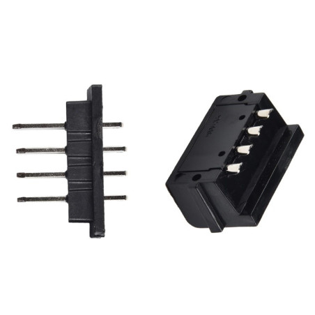 Piny płaskie do baterii w obudowie Hailong / 4-pin