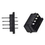 Piny płaskie do baterii w obudowie Hailong / 4-pin