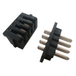 Piny płaskie do baterii w obudowie Hailong / 4-pin
