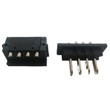 Piny płaskie do baterii w obudowie Hailong / 4-pin