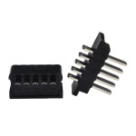 Piny płaskie do baterii w obudowie Hailong / 5-pin