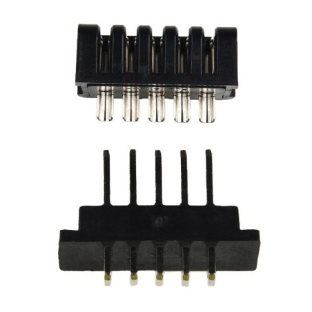 Piny płaskie do baterii w obudowie Hailong / 5-pin