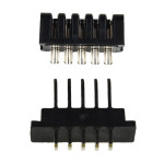 Piny płaskie do baterii w obudowie Hailong / 5-pin