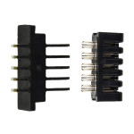 Piny płaskie do baterii w obudowie Hailong / 5-pin