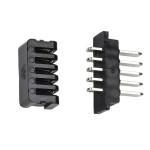 Piny płaskie do baterii w obudowie Hailong / 5-pin