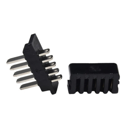 Piny płaskie do baterii w obudowie Hailong / 5-pin