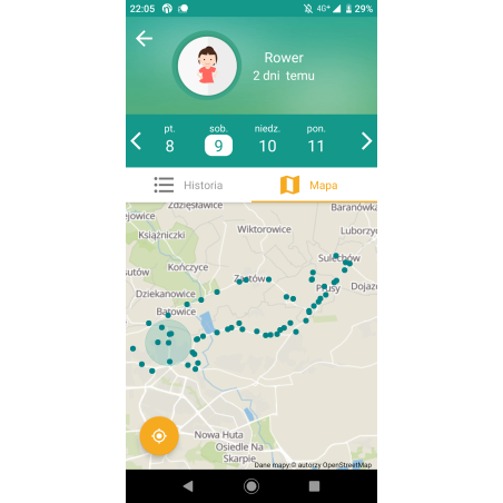 Lokalizator notiOne Go Black z dźwiękiem