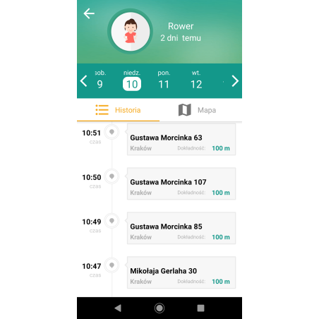 Lokalizator notiOne Go Black z dźwiękiem