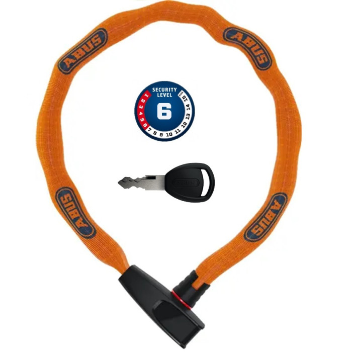 Zabezpieczenie Abus łańcuch z zamkiem Catena 6806K/85 Orange