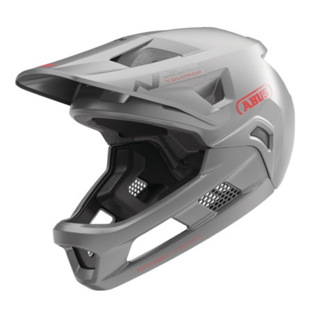 Kask rowerowy dziecięcy FullFace Abus YouDrop Silver