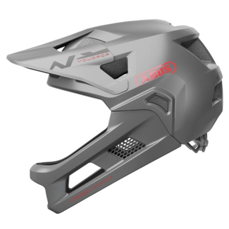 Kask rowerowy dziecięcy FullFace Abus YouDrop Silver