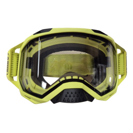 Kask rowerowy FullFace Abus HiDrop Shiny Black + Gogle Abus Buteo Neon Yellow