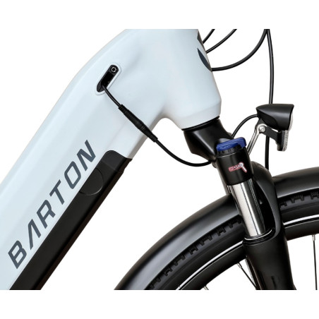 Rower elektryczny Barton M210 White 28"