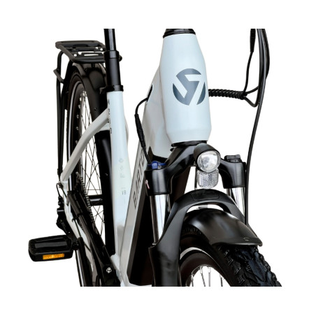 Rower elektryczny Barton M210 White 28"