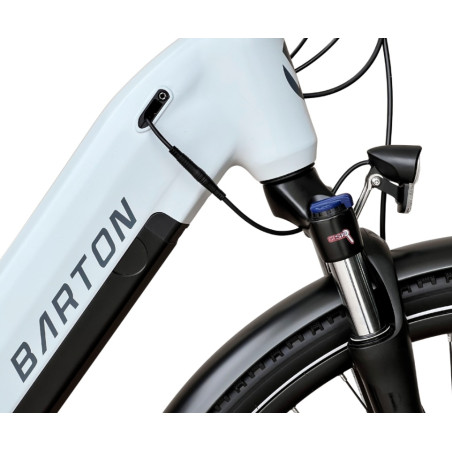 Rower elektryczny Barton M210 White 28"