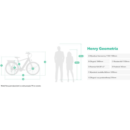 Rower elektryczny Jobobike Henry 28"