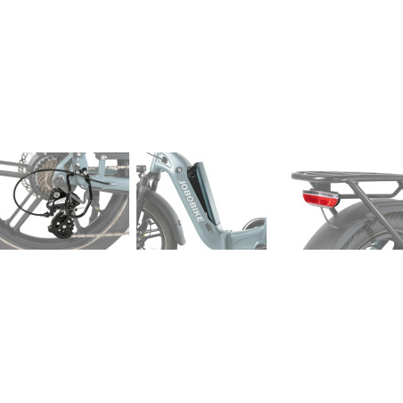 Rower elektryczny składany Jobobike Romer PRO Special 20"