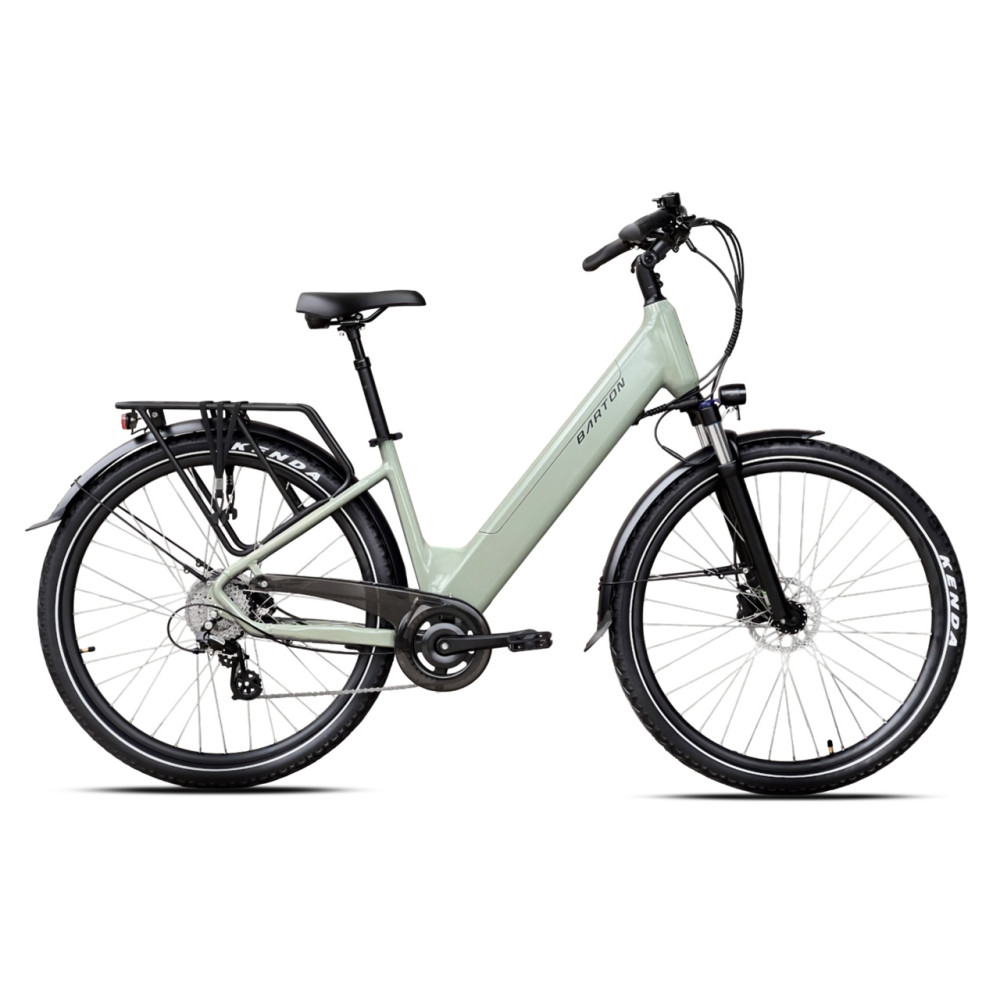 Rower elektryczny Barton E-smart 2.0 Oliwka 26"/28" rama 17"/19"