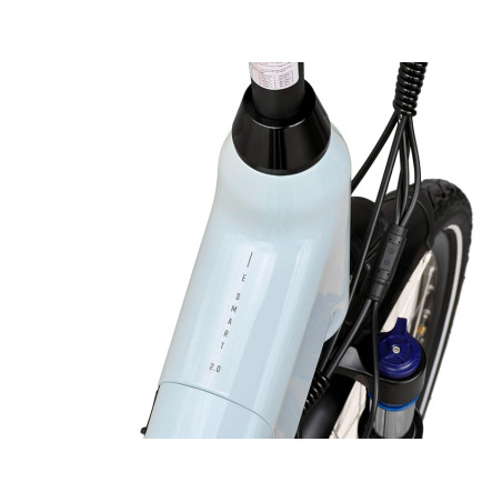Rower elektryczny Barton E-smart Basic Błękitna biel 28" rama 17"
