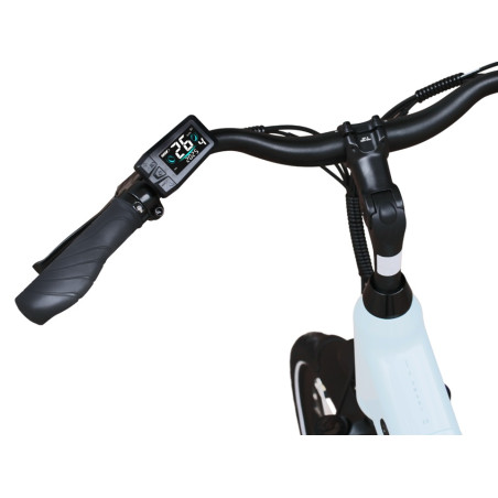 Rower elektryczny Barton E-smart Basic Błękitna biel 28" rama 17"