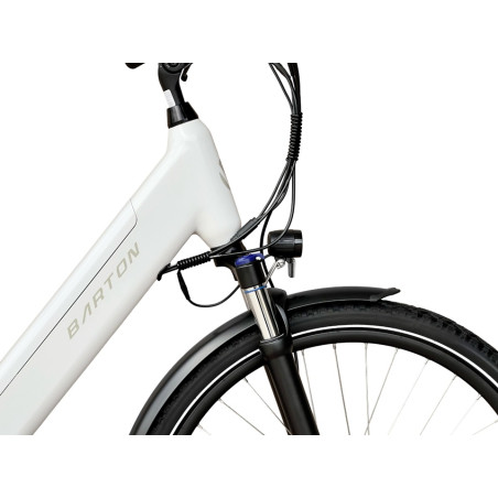 Rower elektryczny Barton E-smart Basic White 28" rama 17"