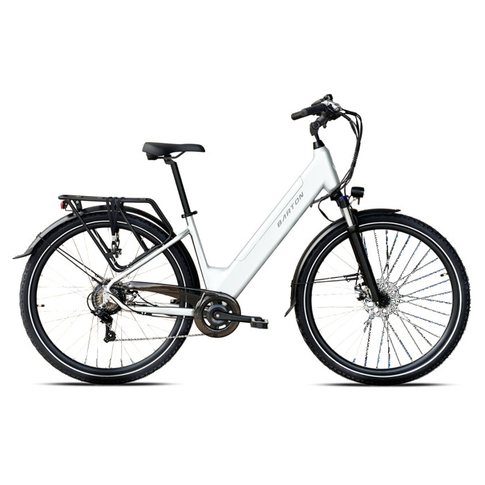 Rower elektryczny Barton E-smart Basic White 28" rama 17"