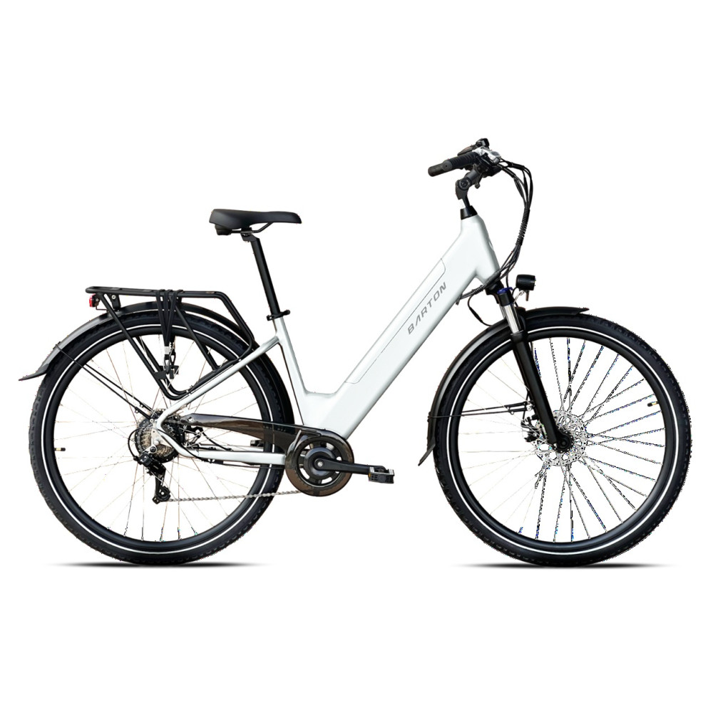 Rower elektryczny Barton E-smart Basic White 28" rama 17"