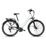 Rower elektryczny Barton E-smart Basic White 28" rama 17"