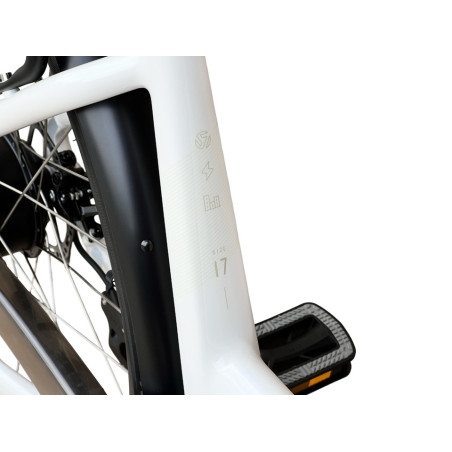 Rower elektryczny Barton E-smart Basic White 28" rama 17"